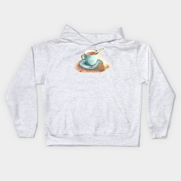 Cup with cookie Kids Hoodie by Keen_On_Colors